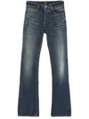 Balenciaga Women Straight-leg Denim Jeans In Blue