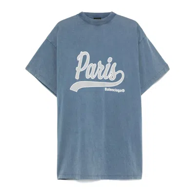 Balenciaga Blue T-shirts & Vests - T-shirts Men