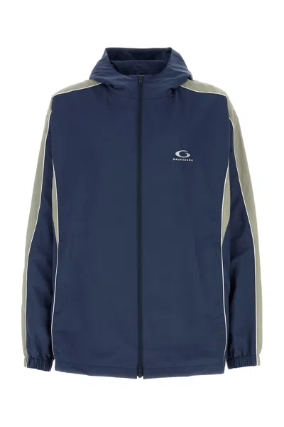 Balenciaga Blue Tech Fabric Windbreaker