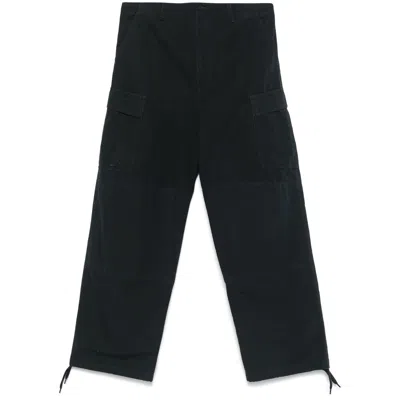 Balenciaga Blue Trousers - Loose Fit Men In Black