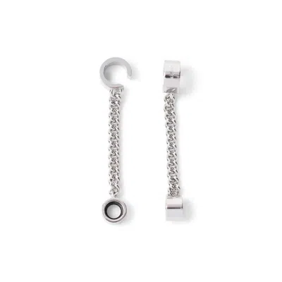 Balenciaga Bluetooth Ear Cuffs In Silver