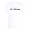 Balenciaga Blurred Logo T-shirt 'white Black'