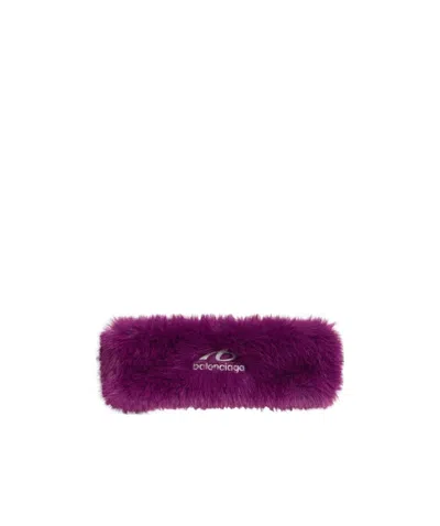 Balenciaga Bodies Headband In Violet In Purple