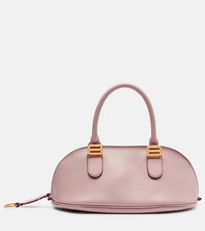 Balenciaga Bolero Mini Leather Tote Bag In Pink