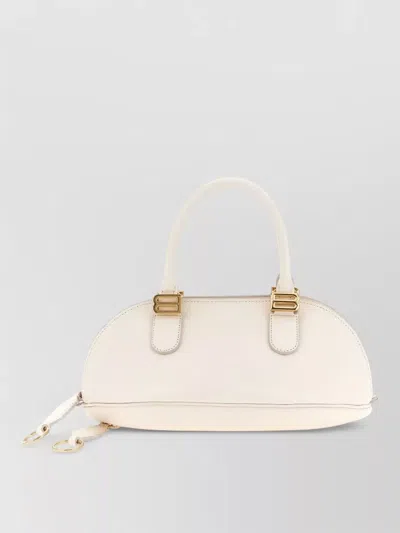Balenciaga Bolero Mini Shoulder Bag Top Handles In White