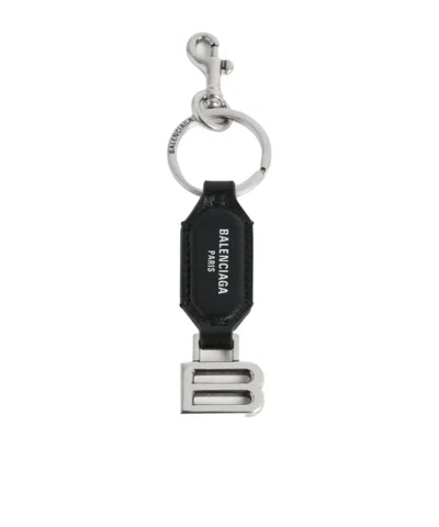Balenciaga Bolero Tab Keyring In Black