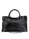 Balenciaga Small Le City Arena Lamb Bag In Black