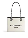 Balenciaga Ivory Canvas M Duty Free Shopping Bag In Beige