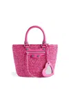 Balenciaga Le Cagole Panier Tote Bag Fuchsia In Nude & Neutrals