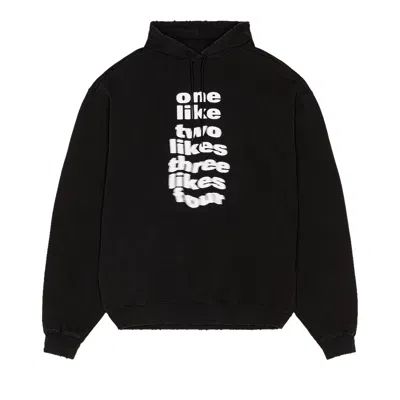 Pre-owned Balenciaga Bomber Hoodie 'black/white'