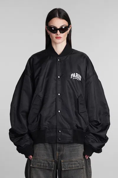 Balenciaga Bomber In Black Polyamide