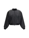 Balenciaga Women Bomber Jacket In Black