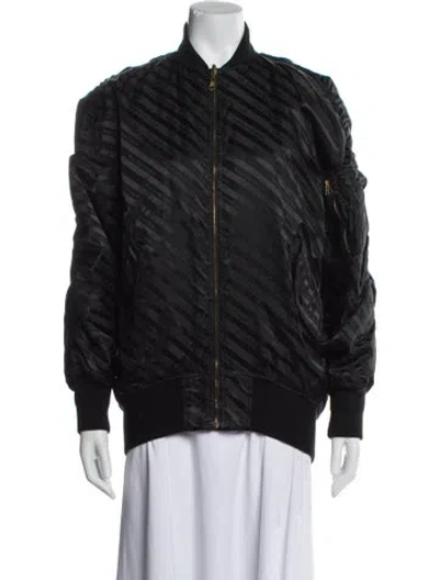 Pre-owned Balenciaga Bomber Jacket In Black