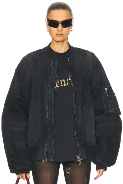 Balenciaga Bomber Jacket In Croc