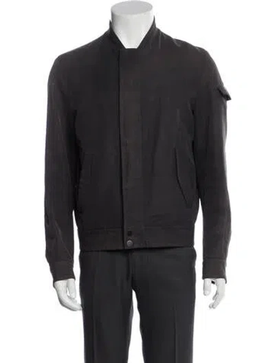 Pre-owned Balenciaga Bomber Jacket In Gray
