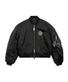 Balenciaga Oversize Ribbed Trims Sleeve Pocket In Black