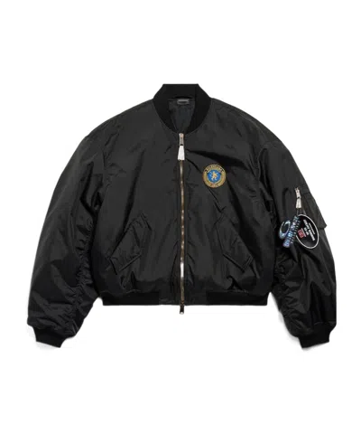Balenciaga Bomber Jacket Large Fit In Black