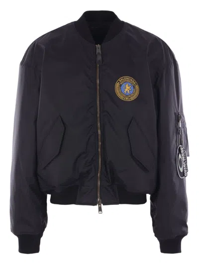 BALENCIAGA BALENCIAGA BOMBER JACKET WITH LOGO