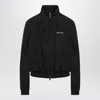Balenciaga Black Bomber Jacket With Zip And Logo