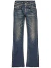 Balenciaga Washed-out Bootcut Jeans In Multi