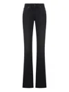 Balenciaga Women`s Slim Fit Bootcut Pants In Black/green/red In Black