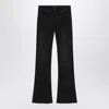 Balenciaga Black Bootcut Slim Fit Denim Trousers Women In Black