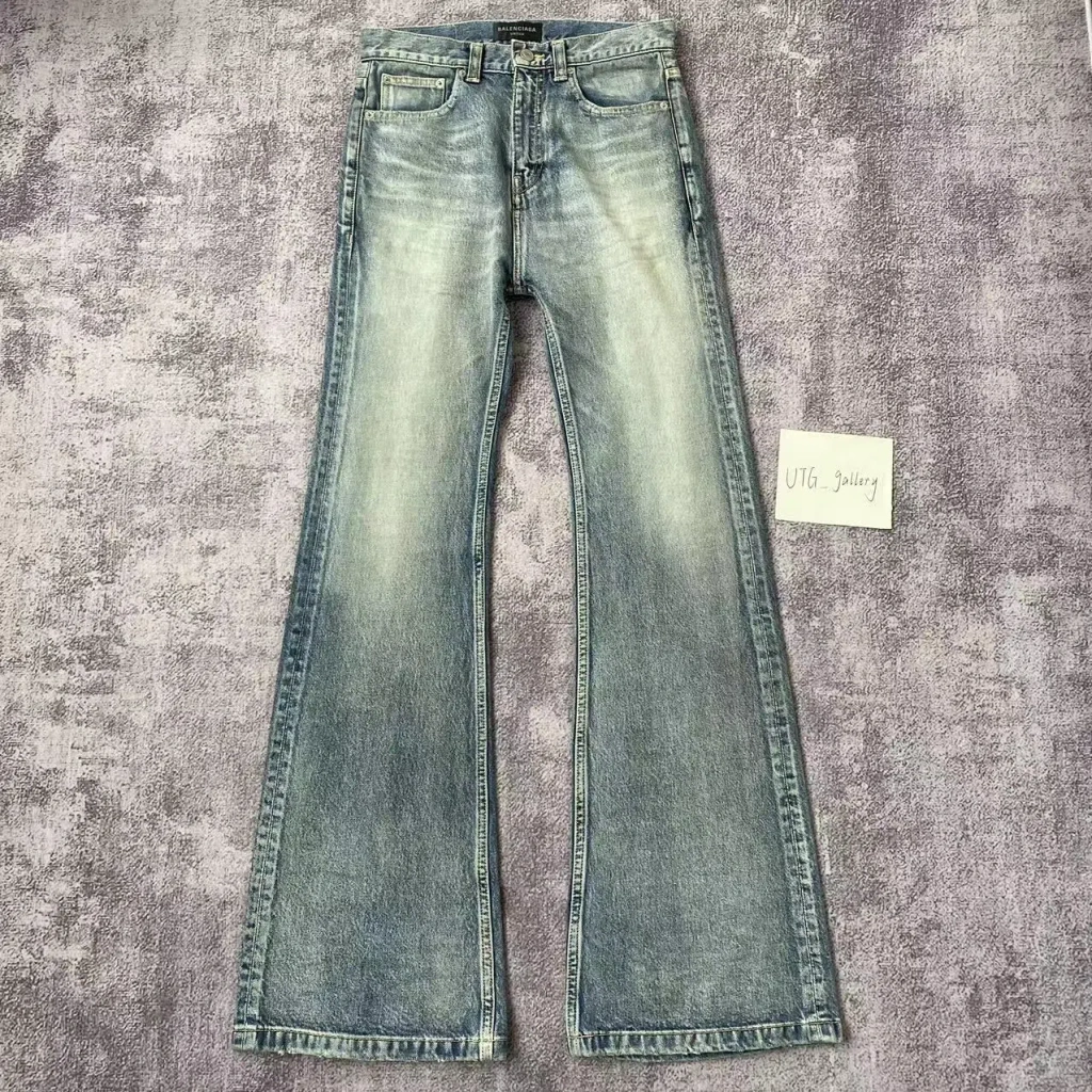 Pre-owned Balenciaga Bootcut/flared Denim Jeans Fw23 In Blue