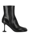 Balenciaga Mallorca Heeled Ankle Boots In Black
