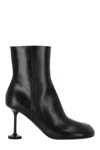 Balenciaga Mallorca Heeled Ankle Boots In Black