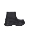 Balenciaga Black Crocs Edition Rubber Boots