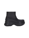 Balenciaga Black Crocs Edition Rubber Boots