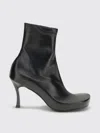 Balenciaga 75mm Leather Square-toe Boots In Black
