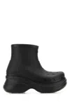 Balenciaga Black Crocs Edition Rubber Boots In Black