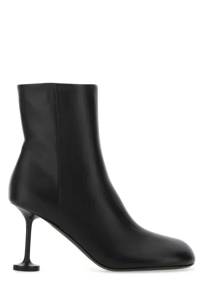 Balenciaga Black Fetish 80 Leather Ankle Boots