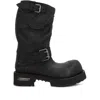 Balenciaga Venom Boots In Worn-out Effect Leather Shoes In Black