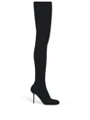 Balenciaga Knife Stretch Over-the-knee Stiletto Boots In Black