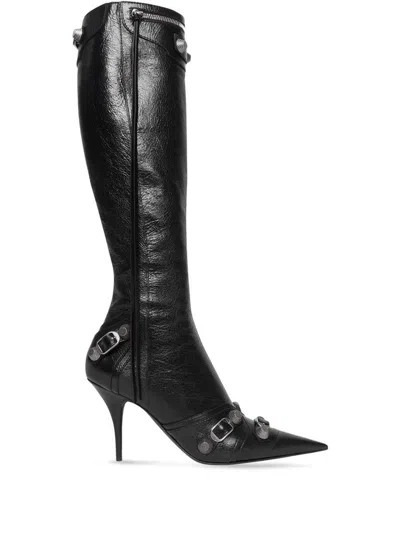 BALENCIAGA BALENCIAGA LE CAGOLE LEATHER BOOTS