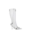 Balenciaga Boots Women Leather White/optical White