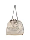 Balenciaga Crush Metallic Crinkled-leather Tote