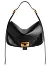 Balenciaga Womens Clicca Medium Shoulder Bag Adjustable In Black