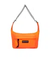 Balenciaga Borsa Con Catena Raver Media In Arancione Fluo In Black