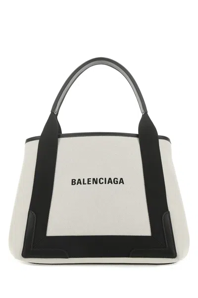 Balenciaga Xs Cabas Tote Bag In Neutral