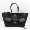 Balenciaga Black Leather Carry All Bel Air Backpack In Black