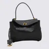 Balenciaga Rodeo Leather Shoulder Bag With Croco Effect In Brown