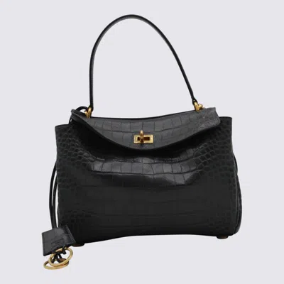 BALENCIAGA BALENCIAGA BLACK LEATHER RODEO S TOP HANDLE BAG