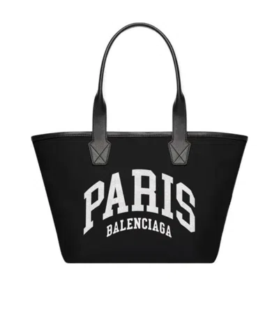 Balenciaga Borsetta Tote Cities Paris Jumbo Da Donna In Nero In Black