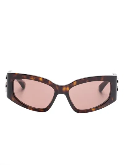 Balenciaga Bossy Cat-eye Frame Sunglasses In Brown