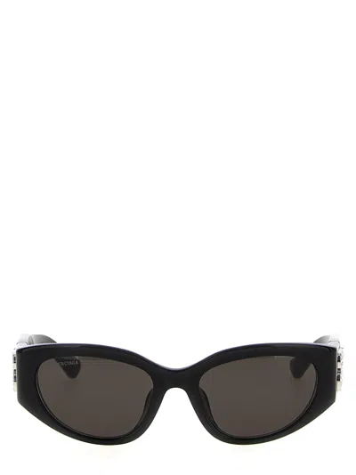 Balenciaga Bossy Round Af Sunglasses Black