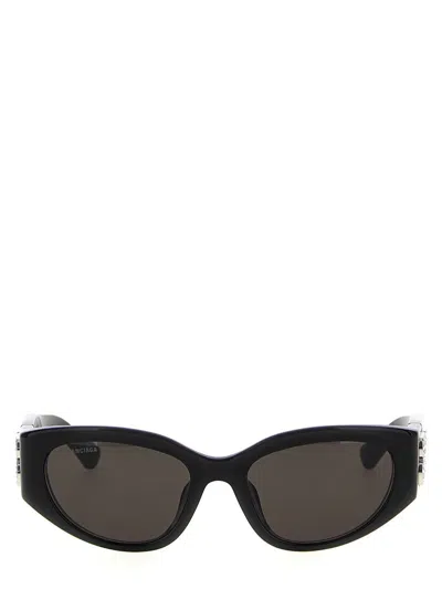 Balenciaga 'bossy Round Af' Sunglasses In Black