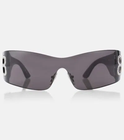 Balenciaga Bossy Shield Sunglasses In Black